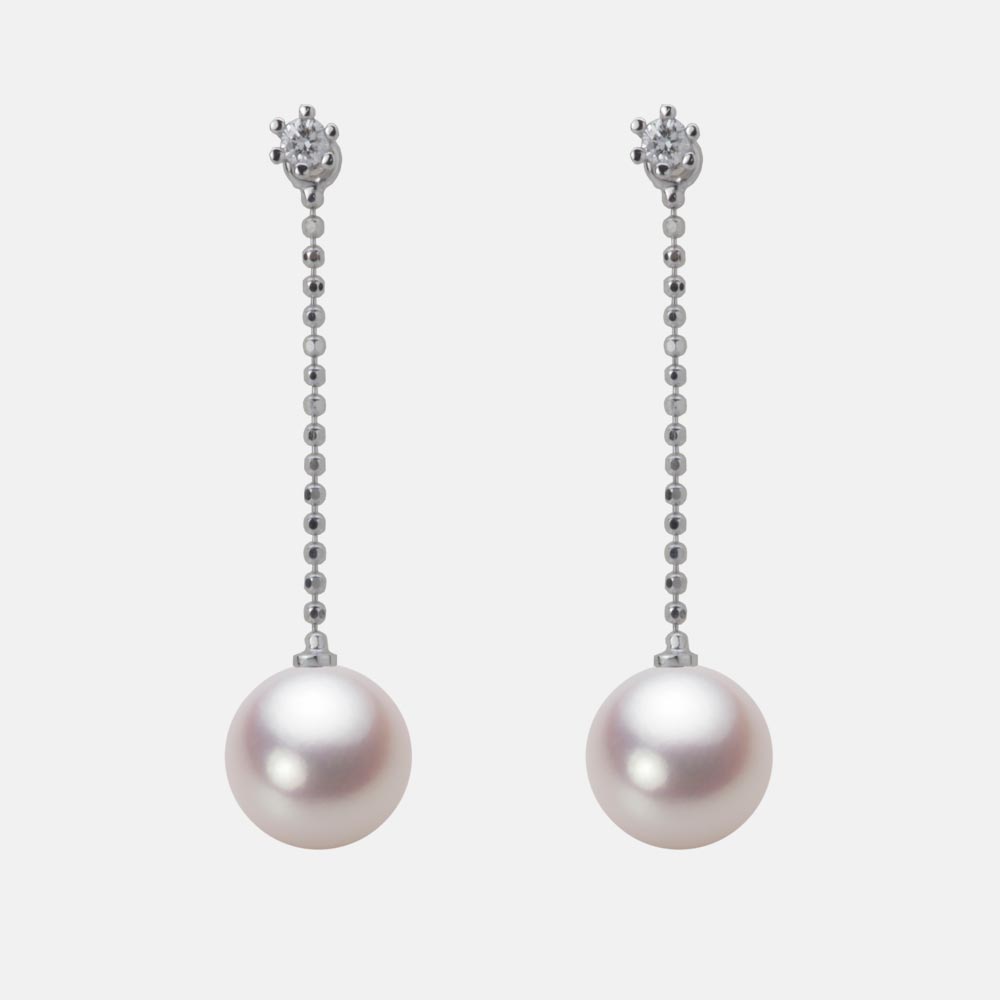 8.0mmアコヤ真珠ピアス（ホワイトピンク・ロゼ）