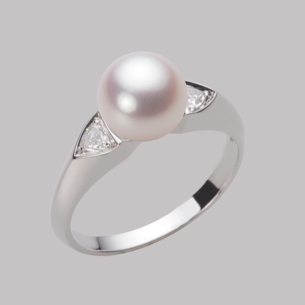 8.0mmアコヤ真珠リング（ホワイトピンク・ロゼ）