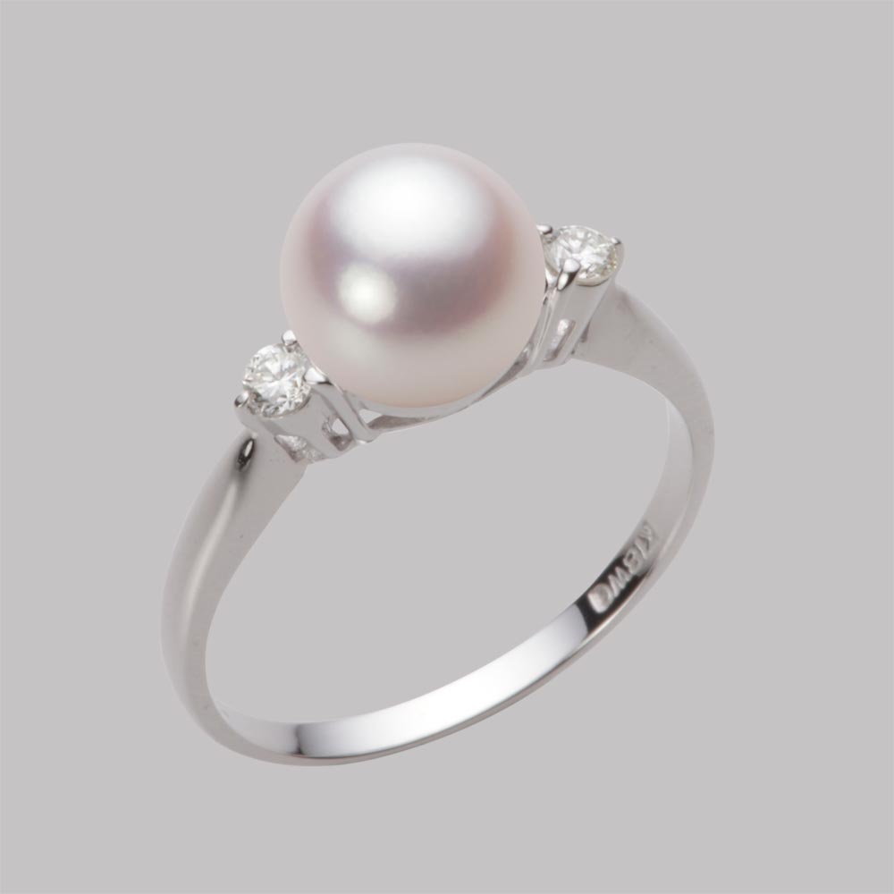 8.0mmアコヤ真珠リング（ホワイトピンク・ロゼ）