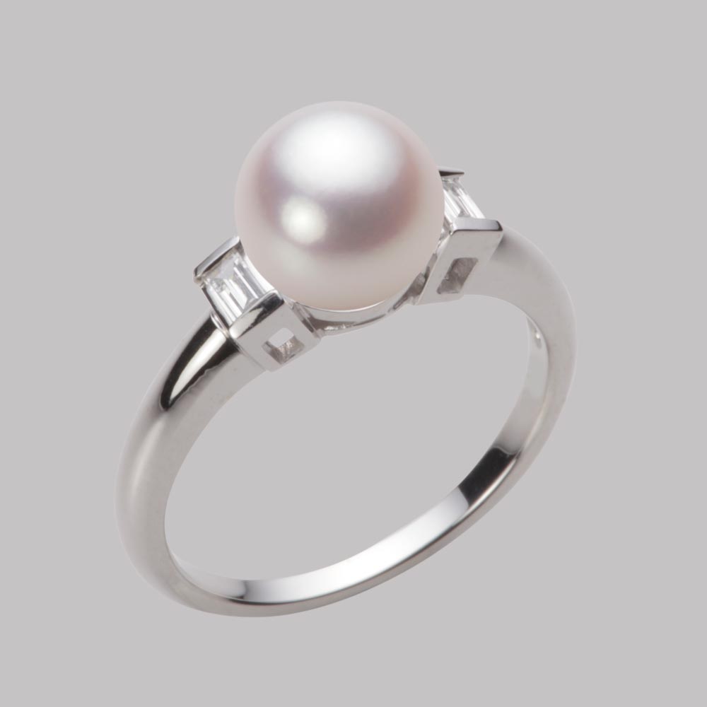 8.0mmアコヤ真珠リング（ホワイトピンク・ロゼ）