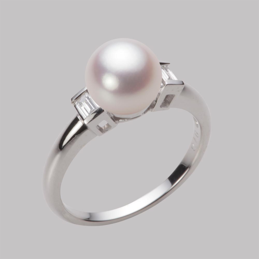 8.0mmアコヤ真珠リング（ホワイトピンク・ロゼ）