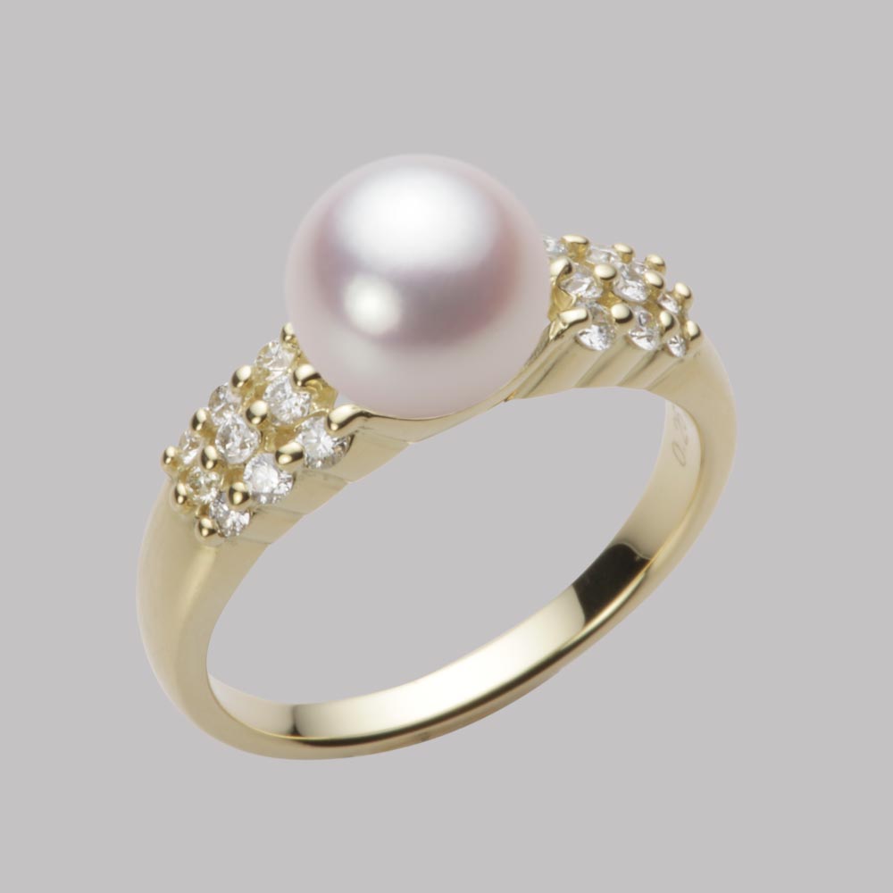 8.0mmアコヤ真珠リング（ホワイトピンク・ロゼ）