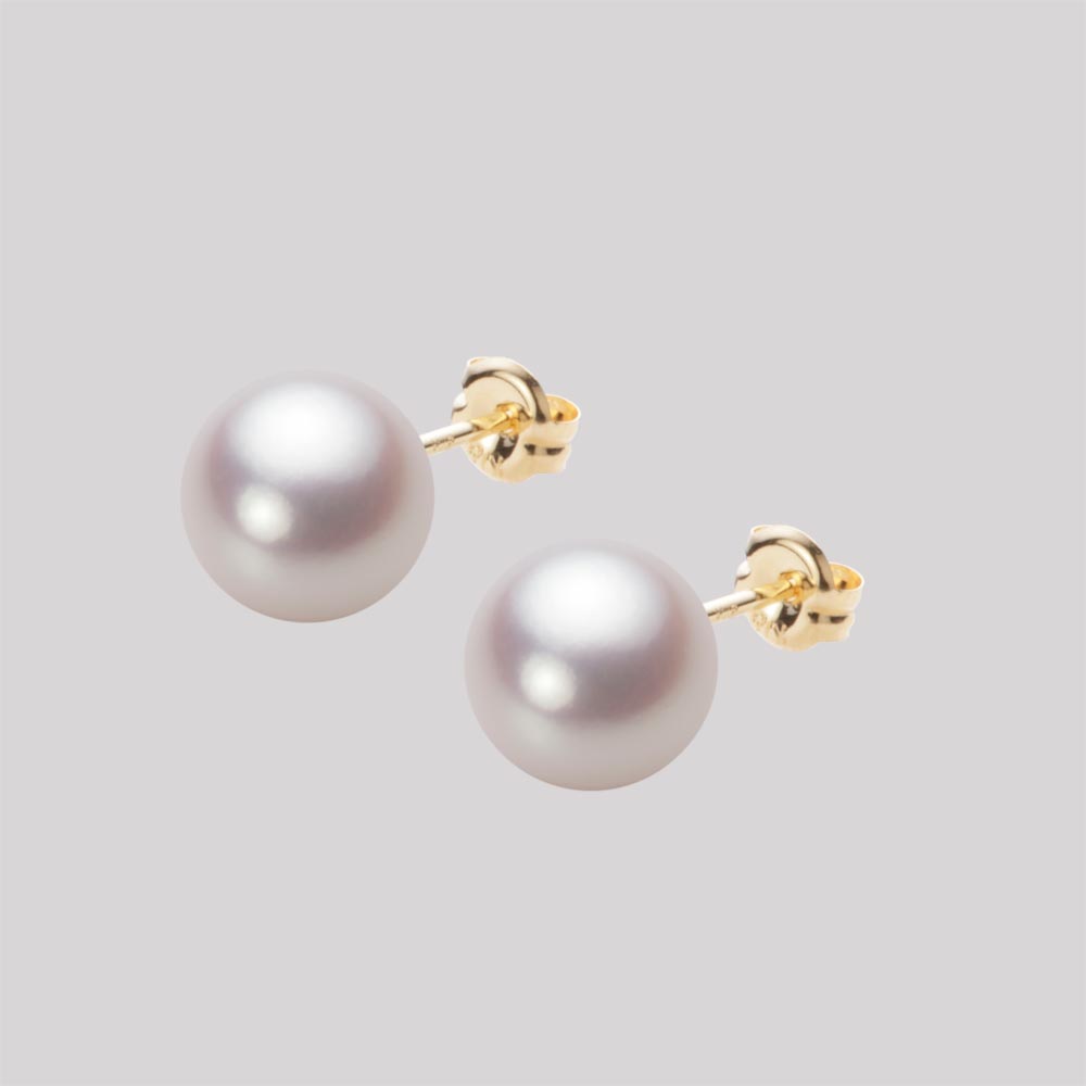 8.0mmアコヤ真珠ピアス（ホワイトピンク・ロゼ）