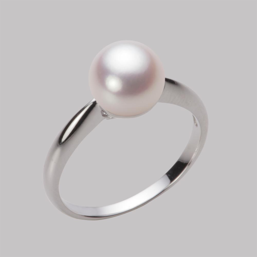 8.0mmアコヤ真珠リング（ホワイトピンク・ロゼ）