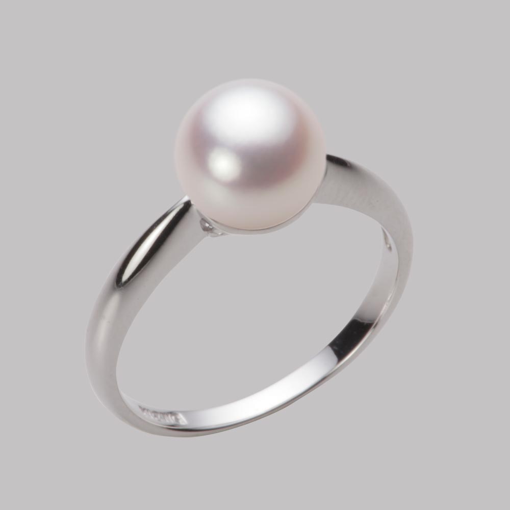 8.0mmアコヤ真珠リング（ホワイトピンク・ロゼ）