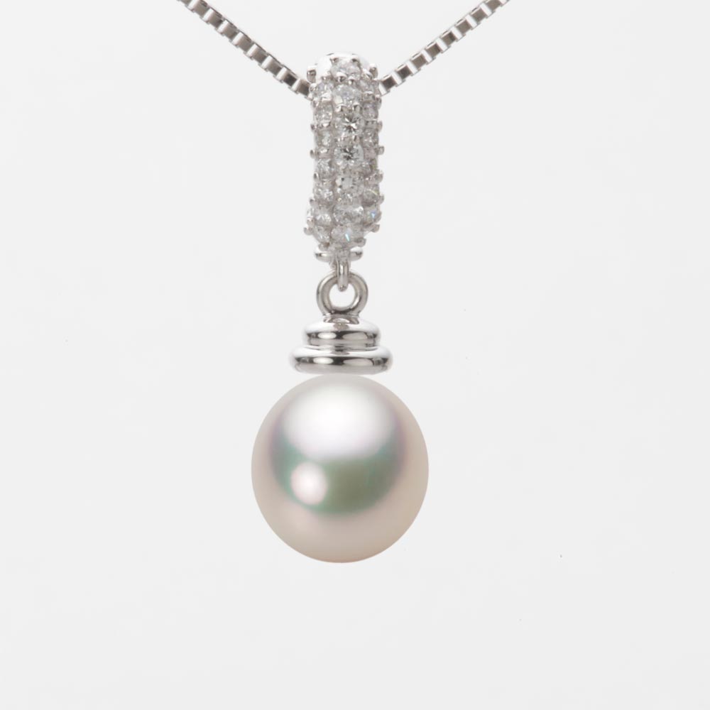 8.5mm アコヤ真珠ペンダント （シャンパンホワイト）