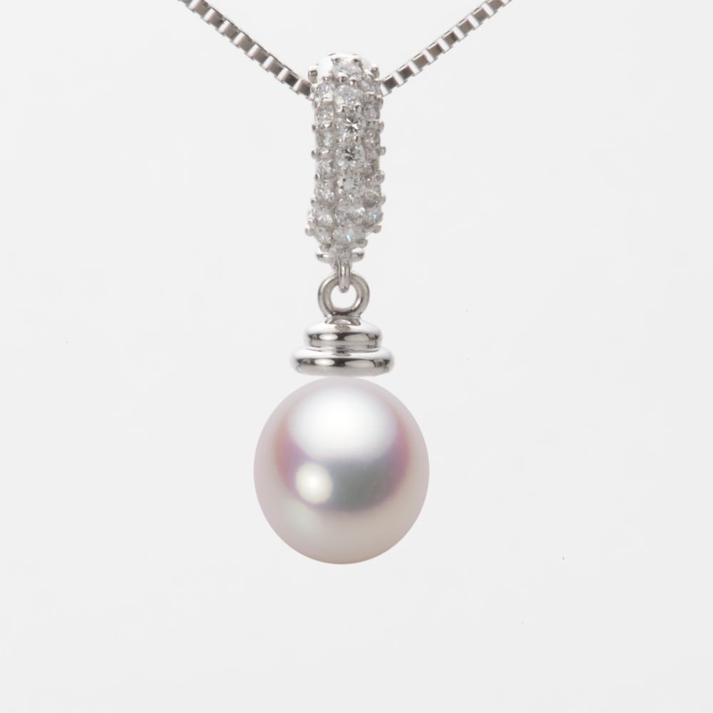 8.5mm アコヤ真珠ペンダント （ホワイトピンク・ロゼ）