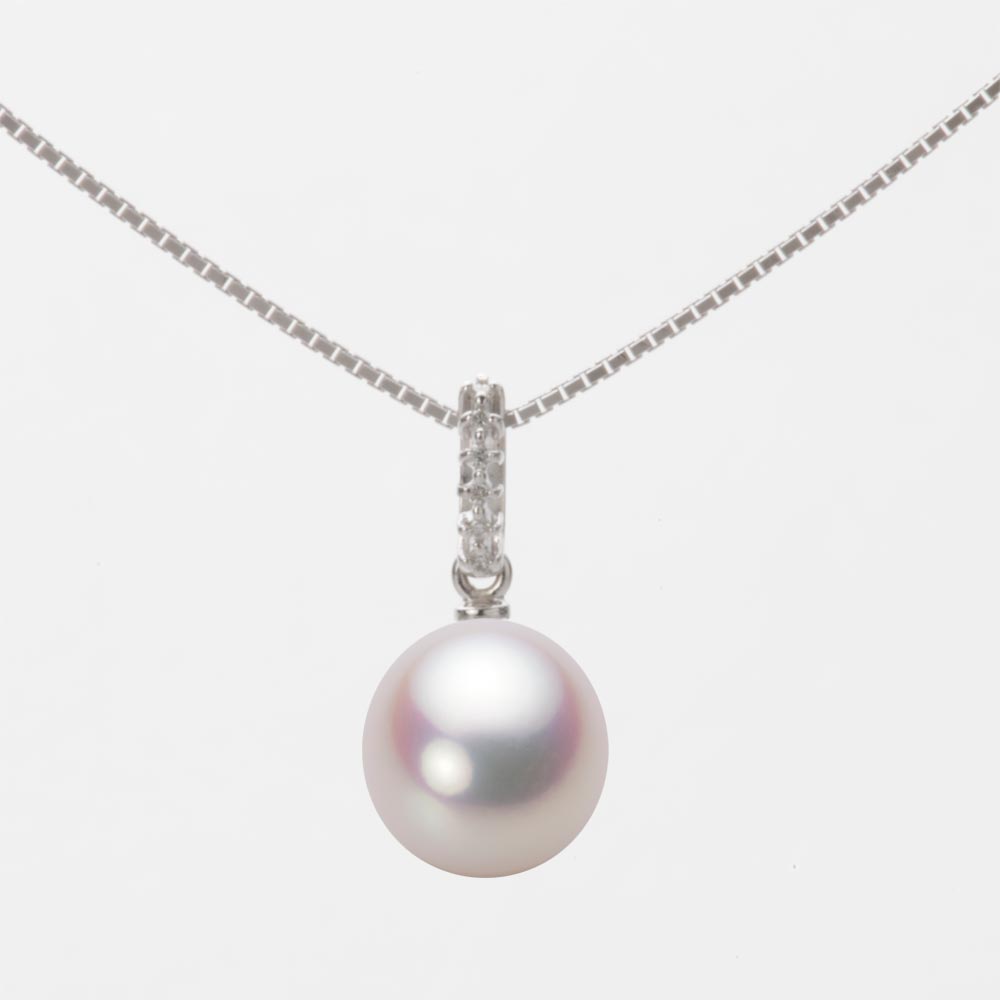 8.5mm アコヤ真珠ペンダント （ホワイトピンク・ロゼ）