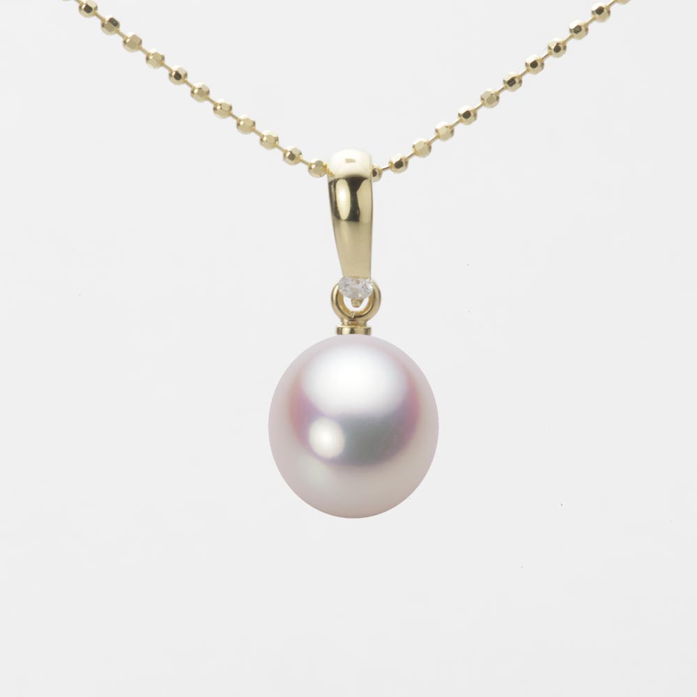 8.5mm アコヤ真珠ペンダント （ホワイトピンク・ロゼ）