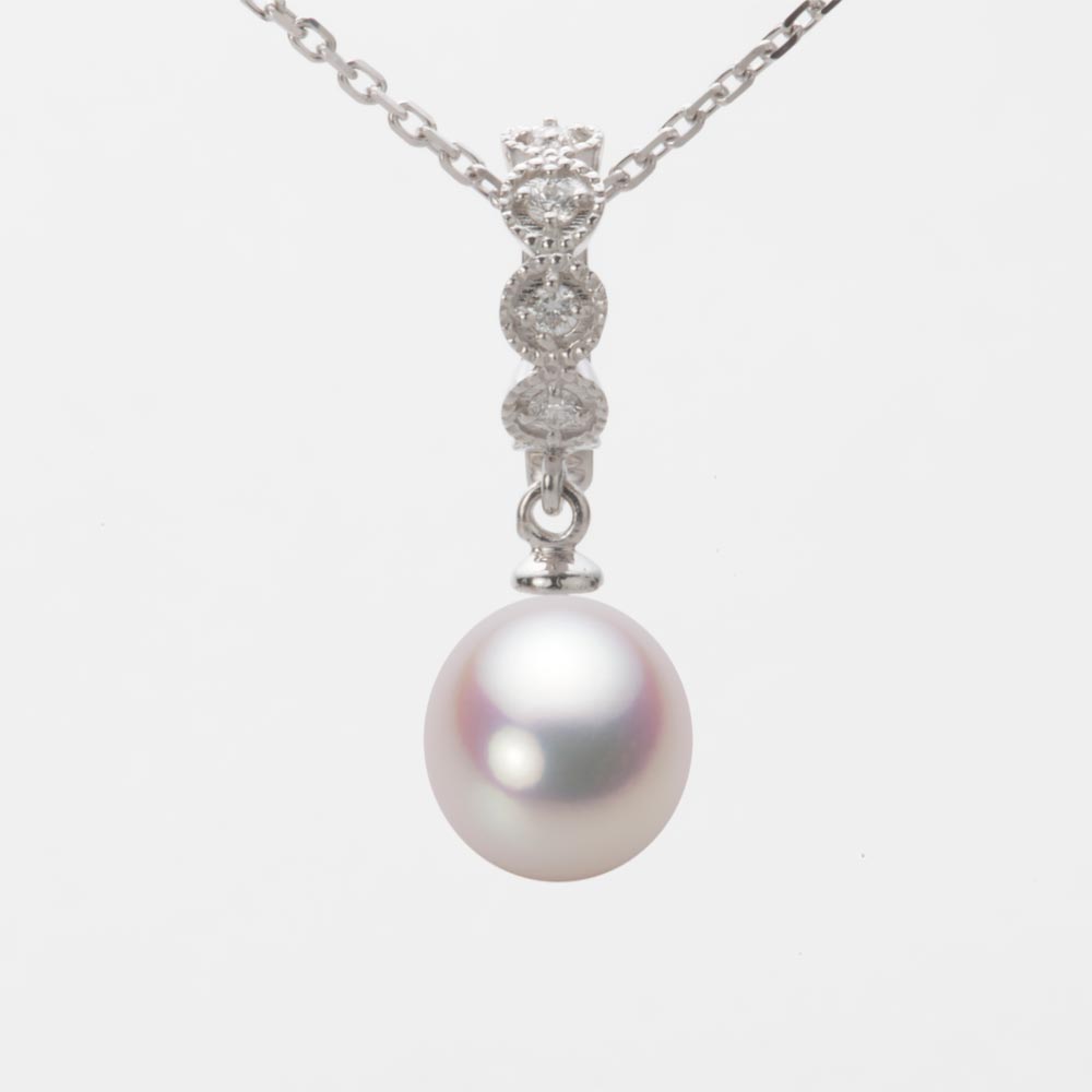 8.5mm アコヤ真珠ペンダント （ホワイトピンク・ロゼ）