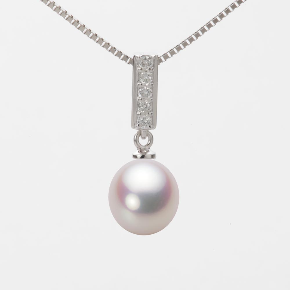 8.5mm アコヤ真珠ペンダント （ホワイトピンク・ロゼ）