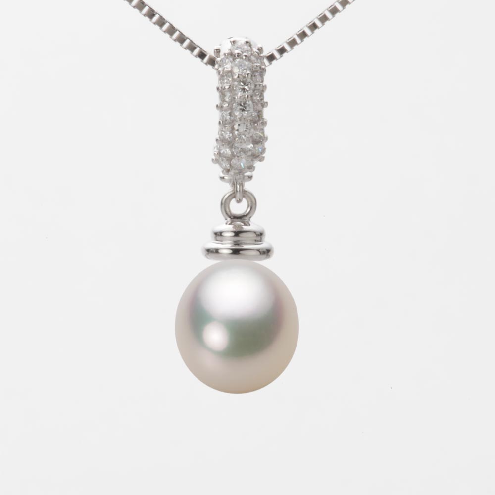 8.5mm アコヤ真珠ペンダント （シャンパンホワイト）