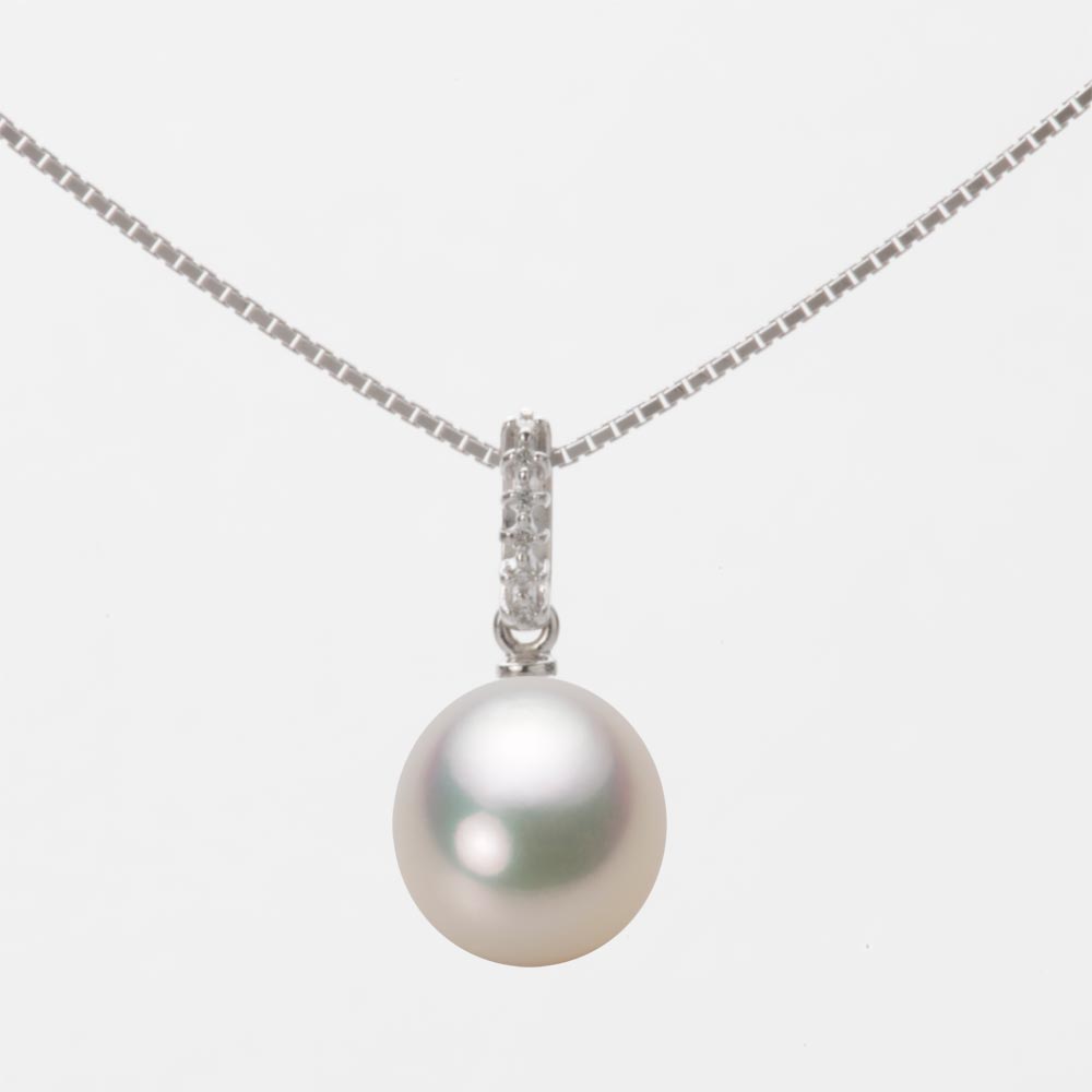 8.5mm アコヤ真珠ペンダント （シャンパンホワイト）