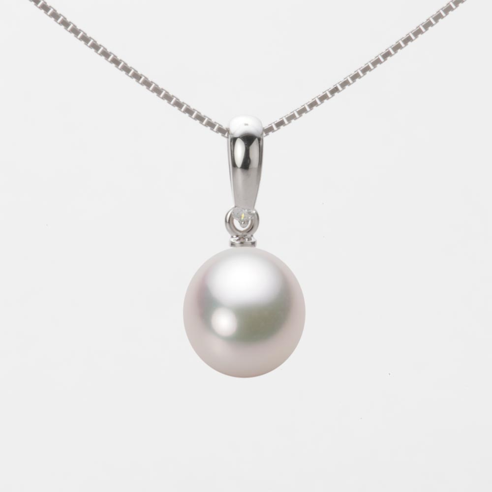 8.5mm アコヤ真珠ペンダント （ホワイトピンク・マリン）