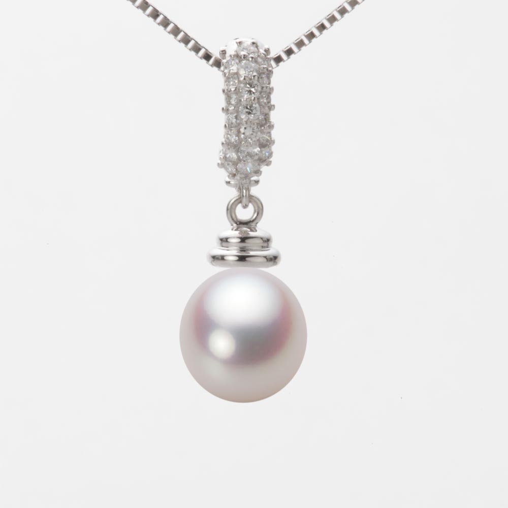 8.5mm アコヤ真珠ペンダント （ホワイトピンク・ロゼ）