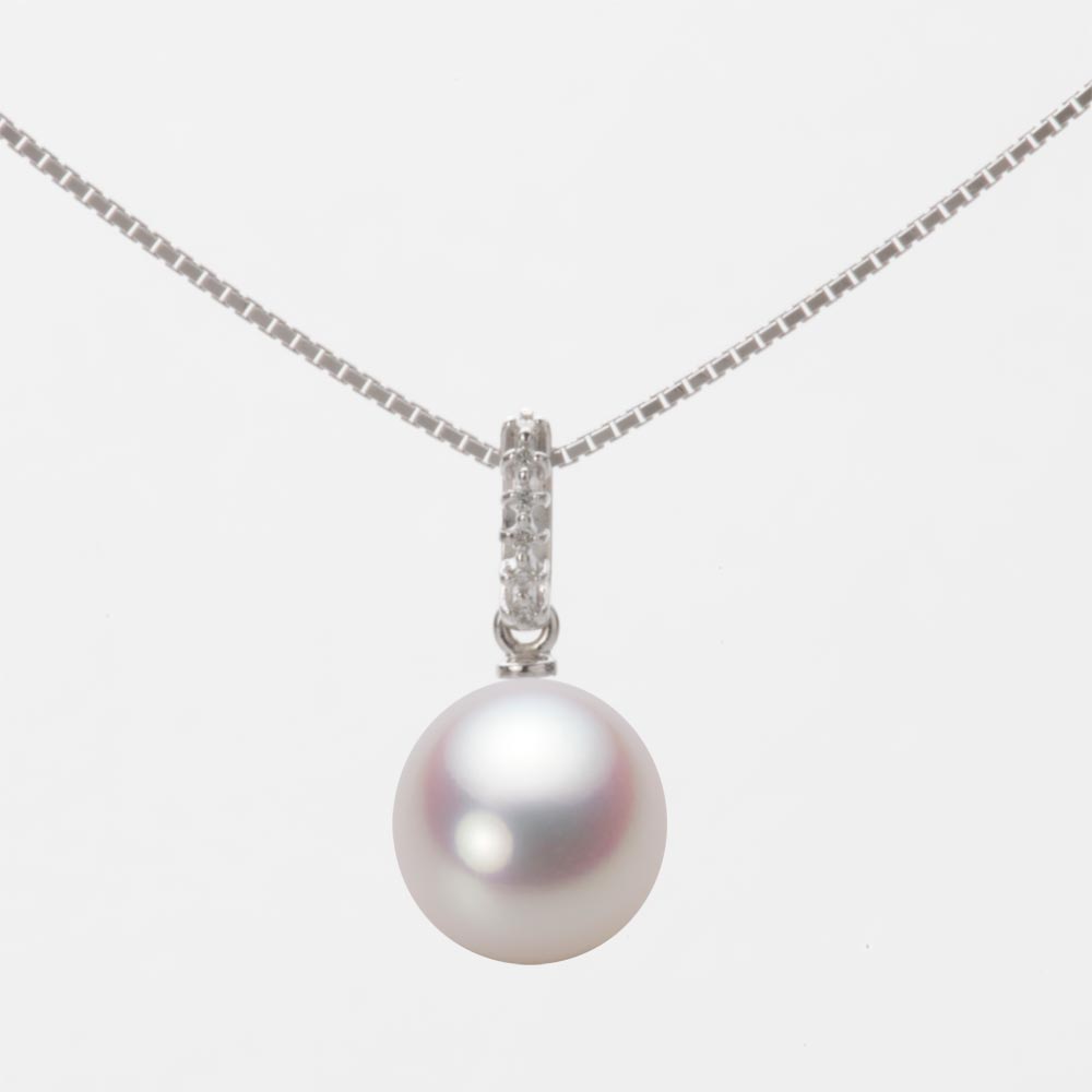8.5mm アコヤ真珠ペンダント （ホワイトピンク・ロゼ）