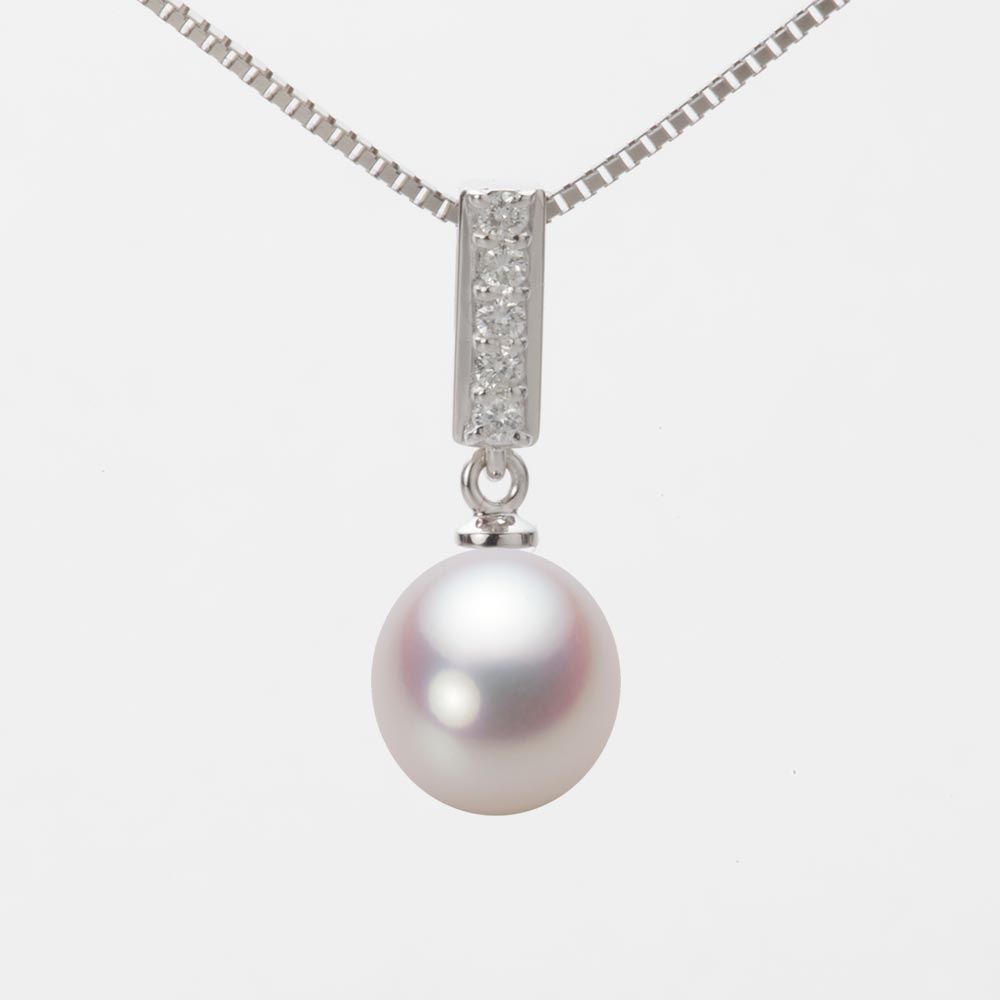 8.5mm アコヤ真珠ペンダント （ホワイトピンク・ロゼ）