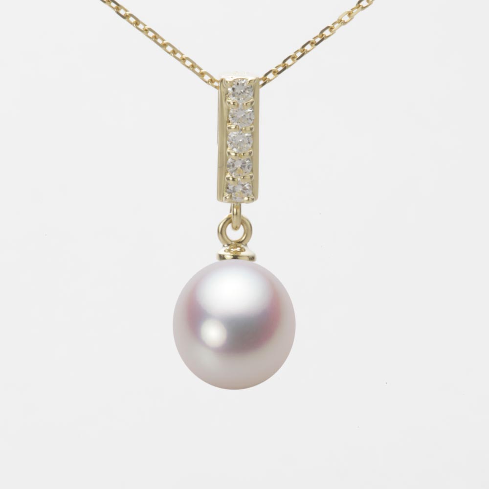 8.5mm アコヤ真珠ペンダント （ホワイトピンク・ロゼ）