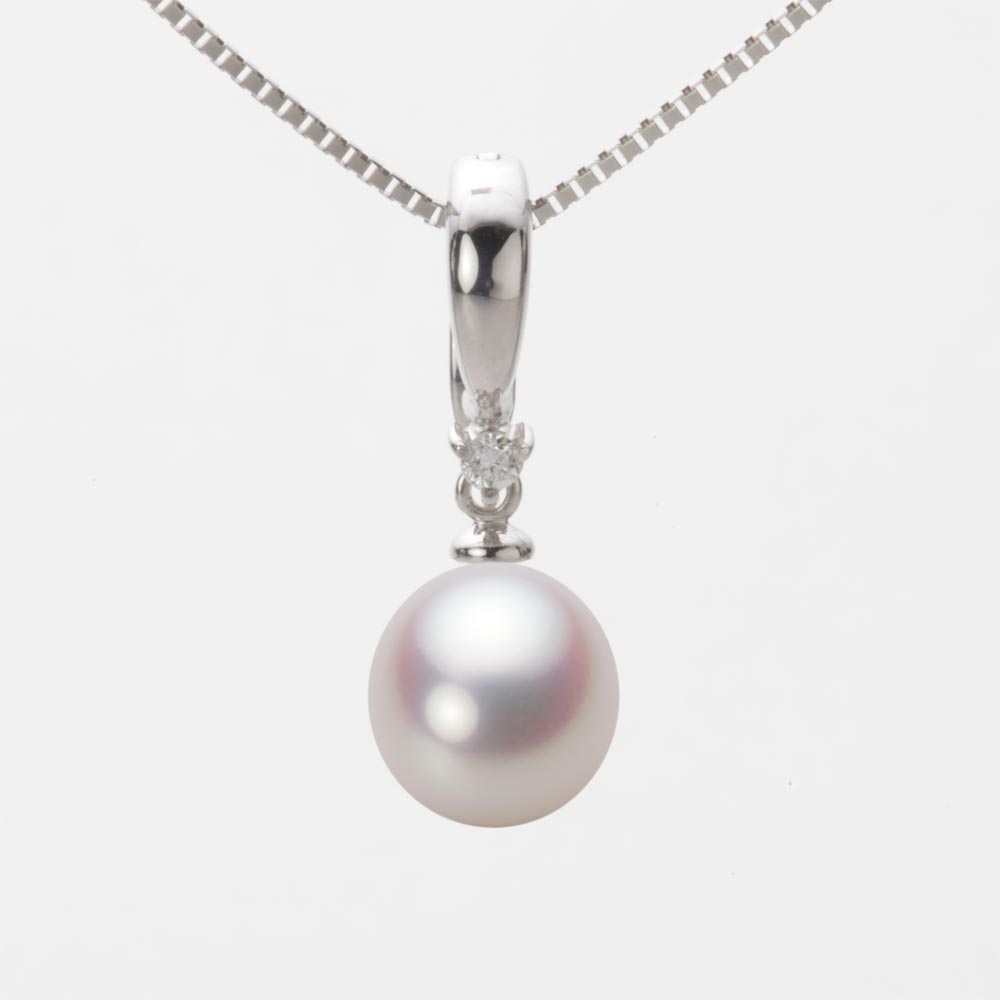 8.5mm アコヤ真珠ペンダント （ホワイトピンク・ロゼ）