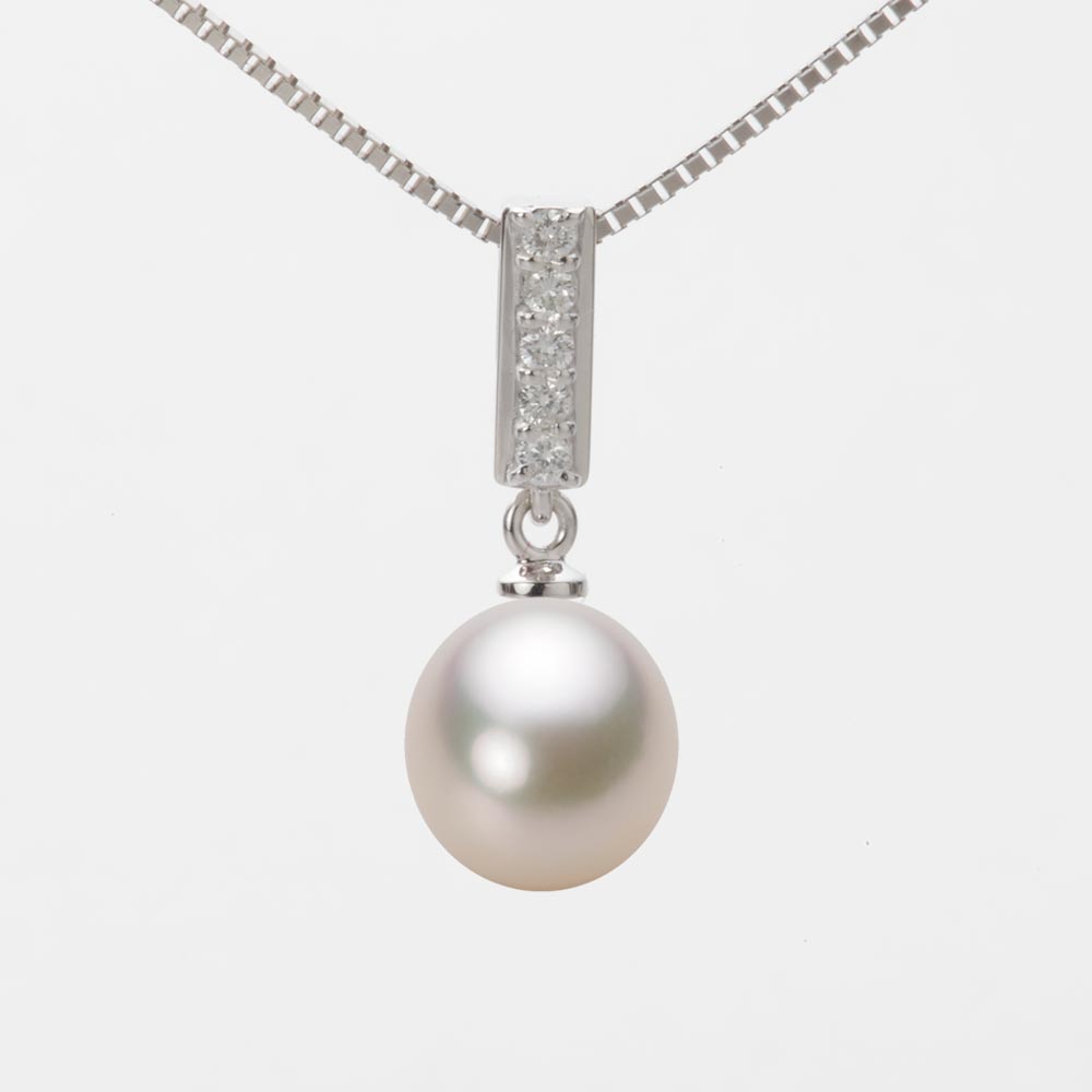 8.5mm アコヤ真珠ペンダント （シャンパンホワイト）