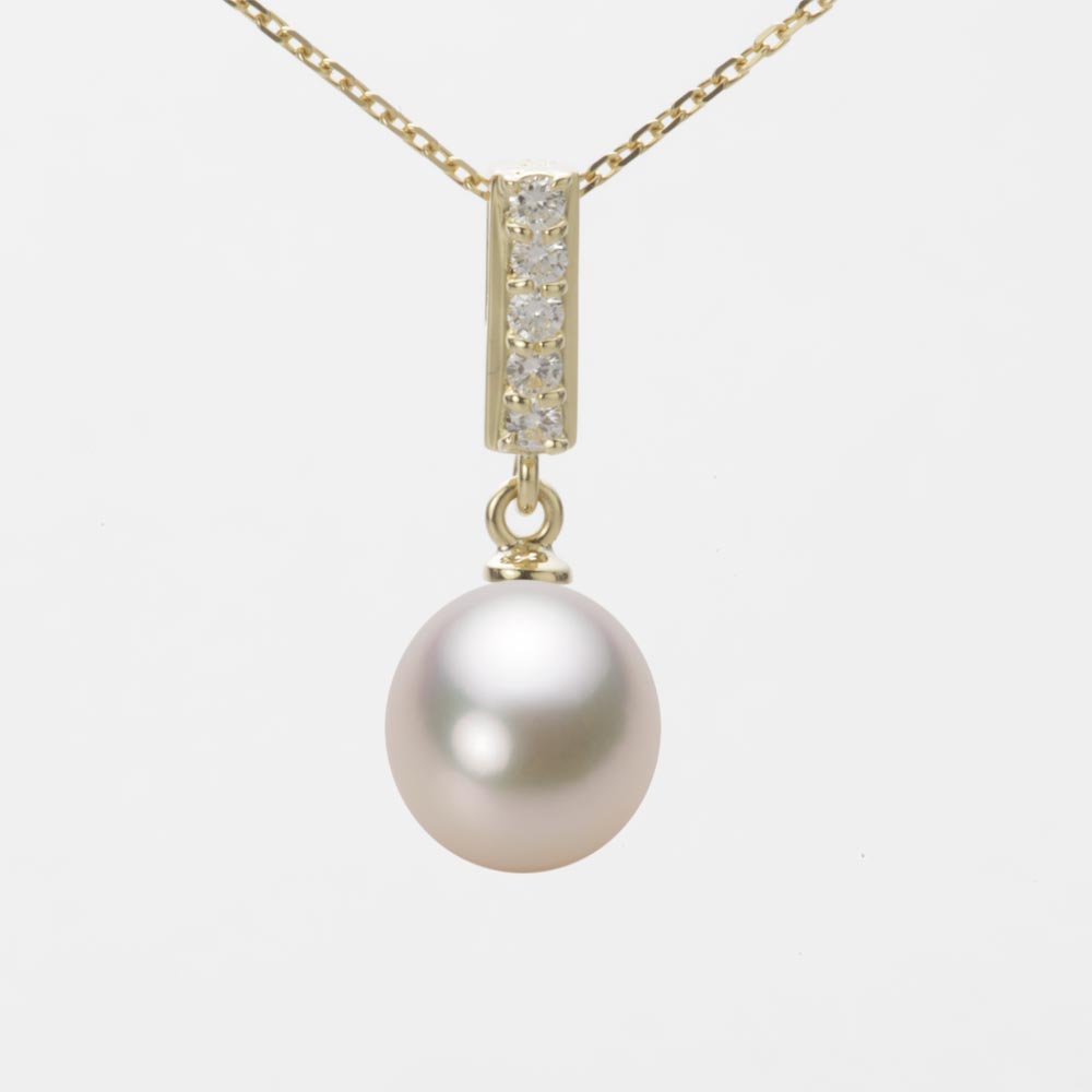 8.5mm アコヤ真珠ペンダント （シャンパンホワイト）