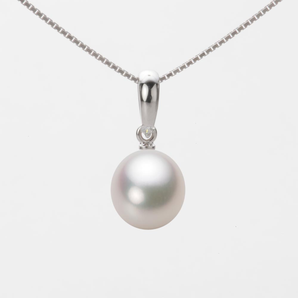 8.5mm アコヤ真珠ペンダント （ホワイトピンク・マリン）