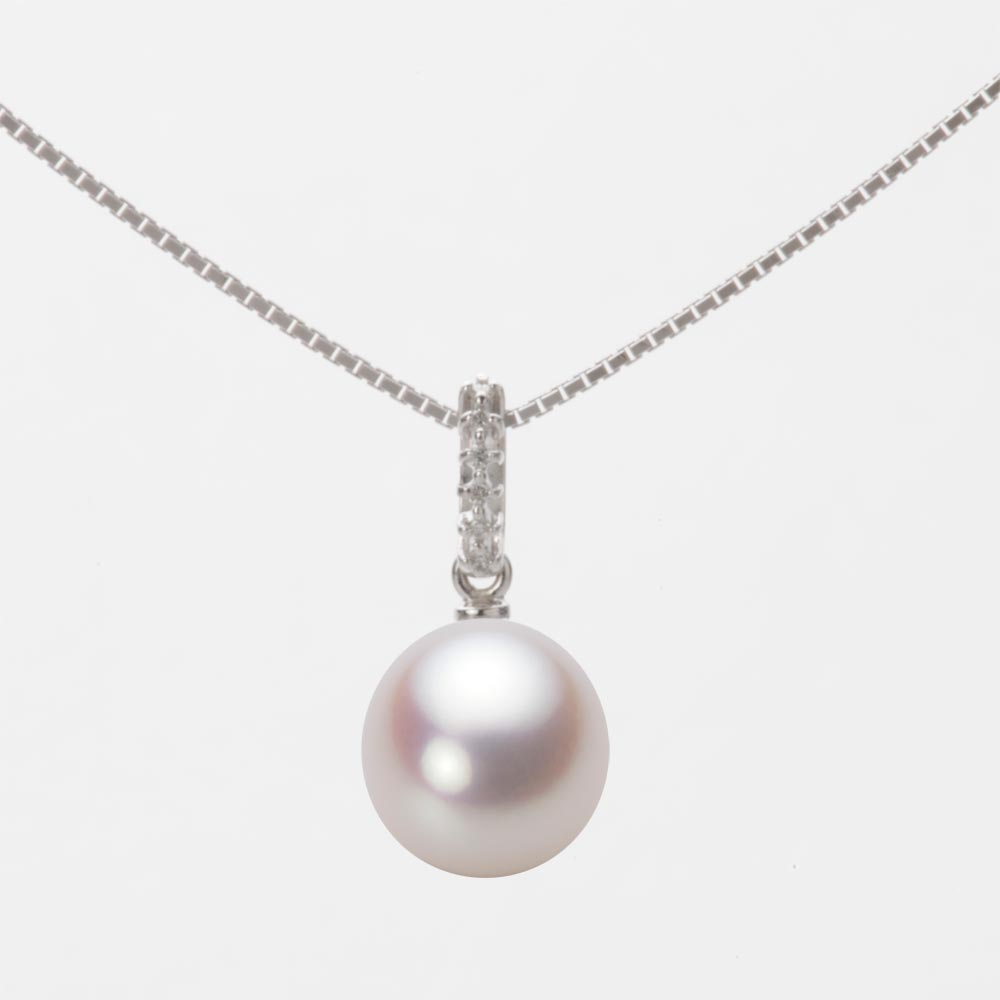 8.5mm アコヤ真珠ペンダント （ホワイトピンク・ロゼ）