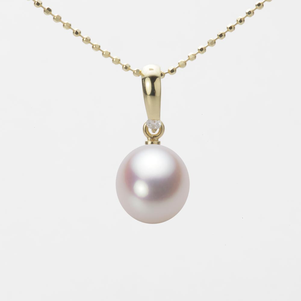 8.5mm アコヤ真珠ペンダント （ホワイトピンク・ロゼ）