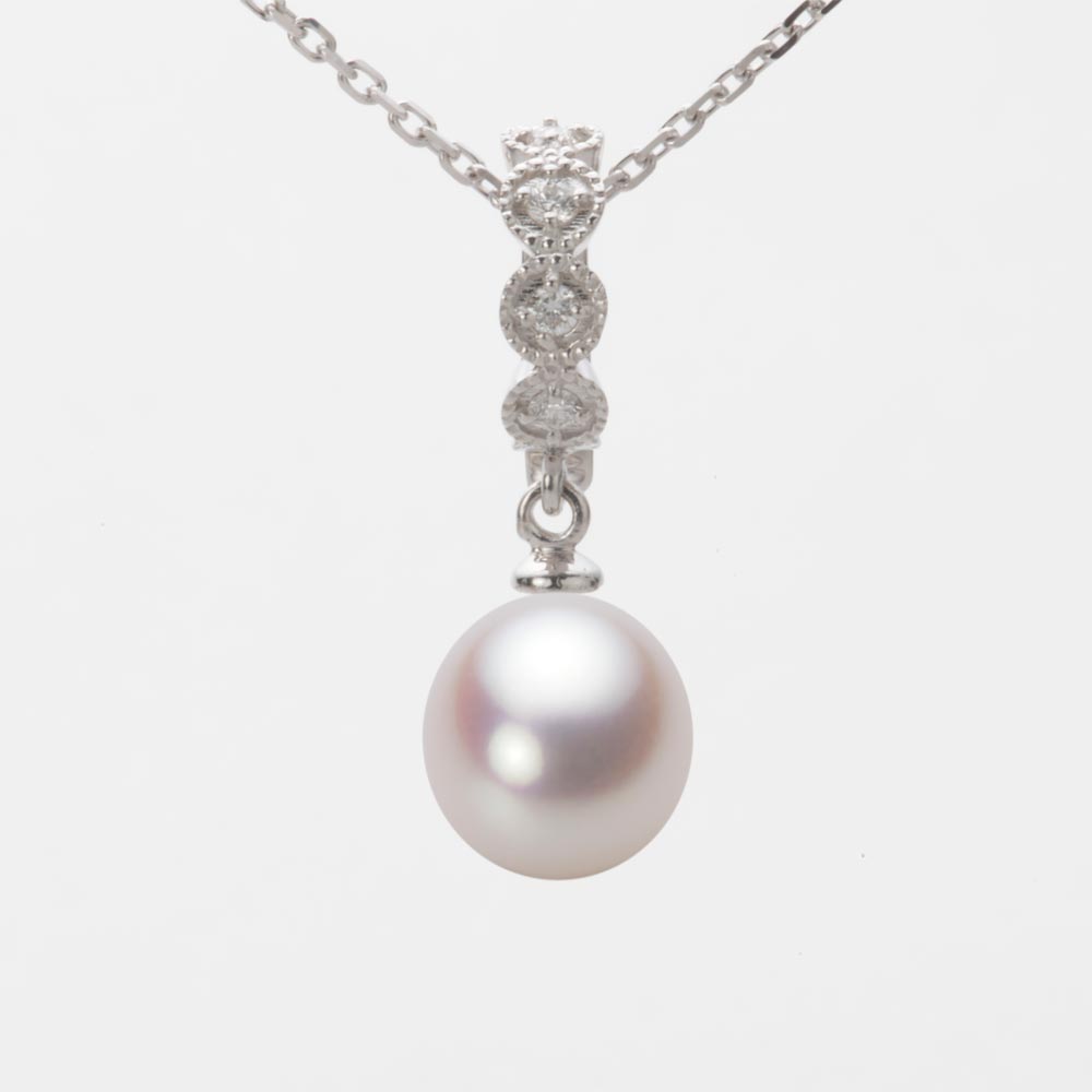 8.5mm アコヤ真珠ペンダント （ホワイトピンク・ロゼ）