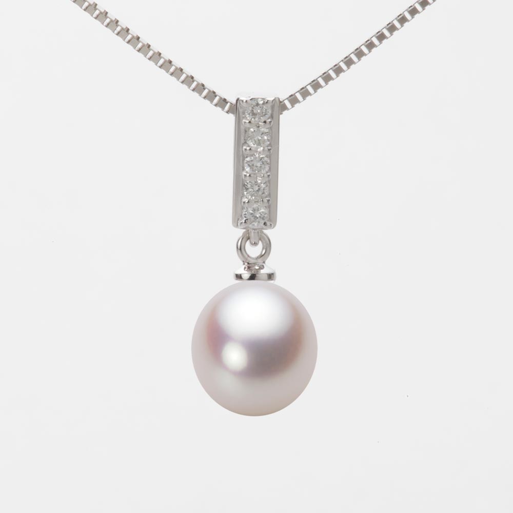 8.5mm アコヤ真珠ペンダント （ホワイトピンク・ロゼ）