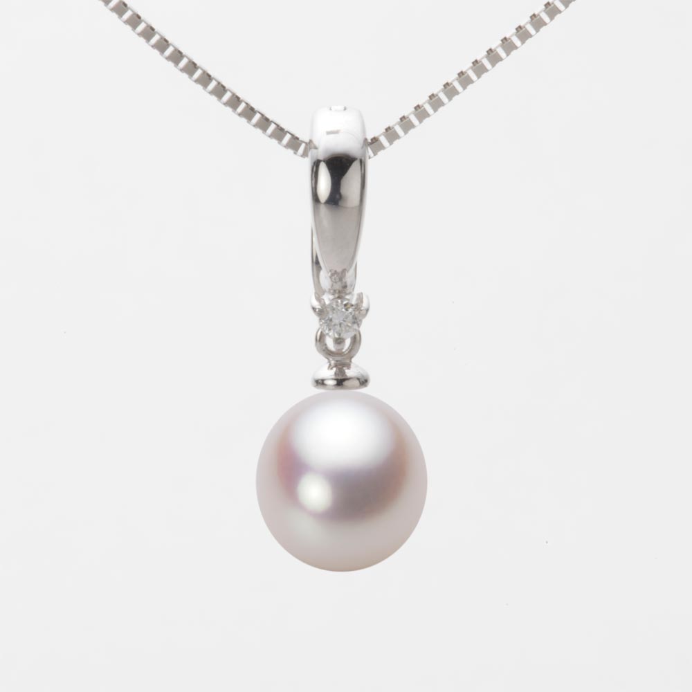 8.5mm アコヤ真珠ペンダント （ホワイトピンク・ロゼ）
