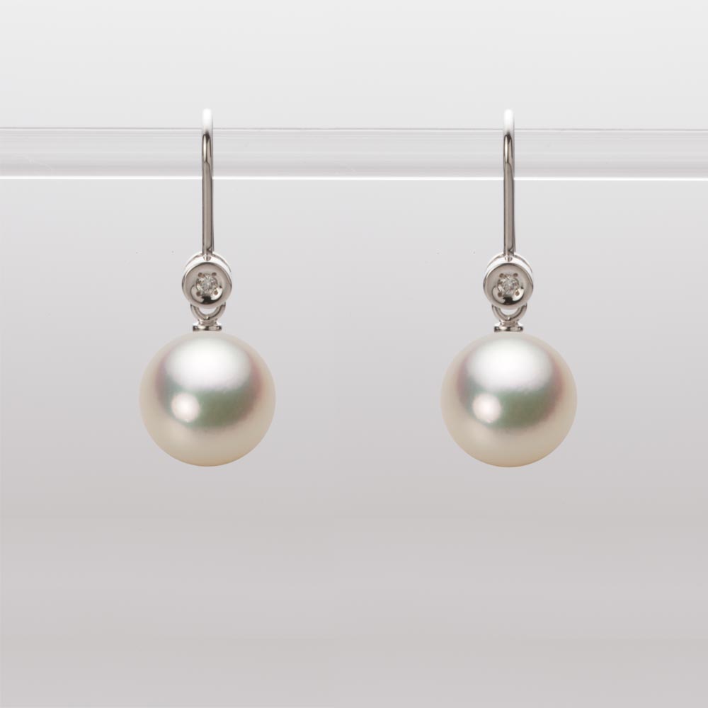 8.5mmアコヤ真珠ピアス（シャンパンゴールド）