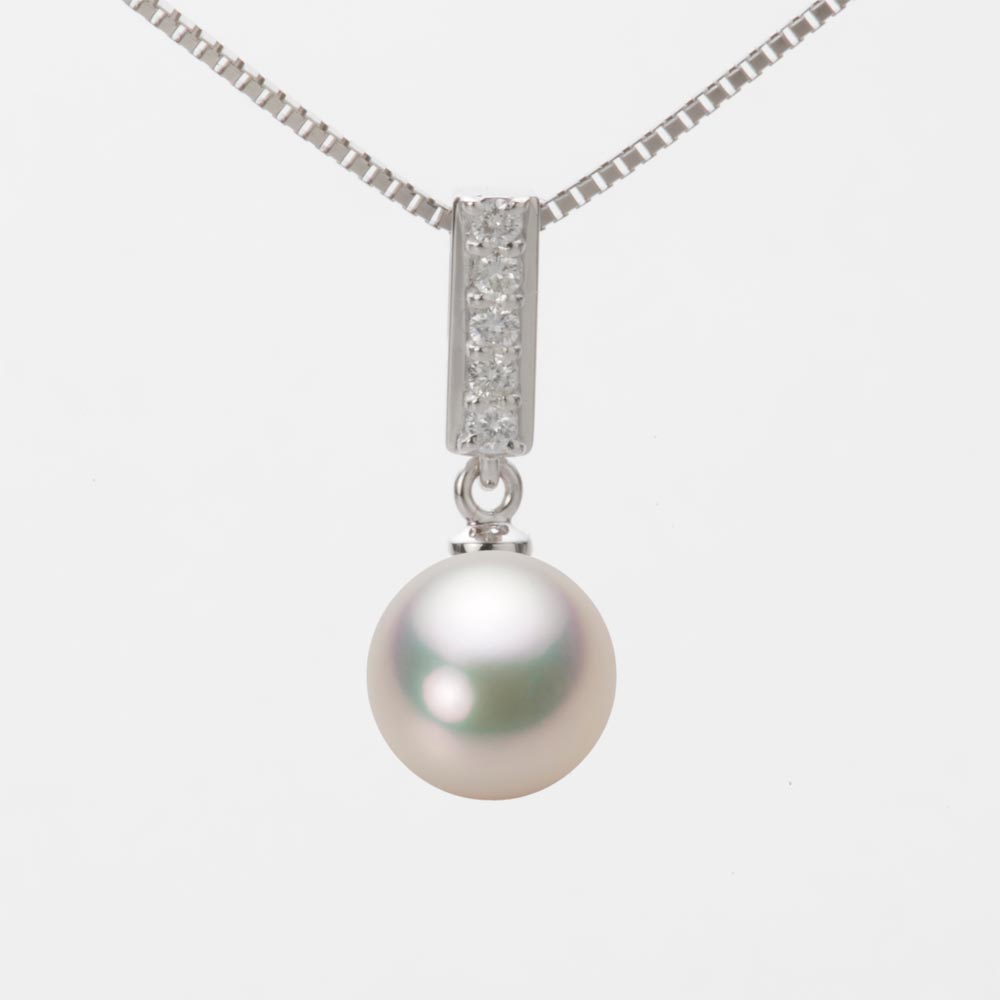 8.5mmアコヤ真珠ペンダント（シャンパンホワイト）