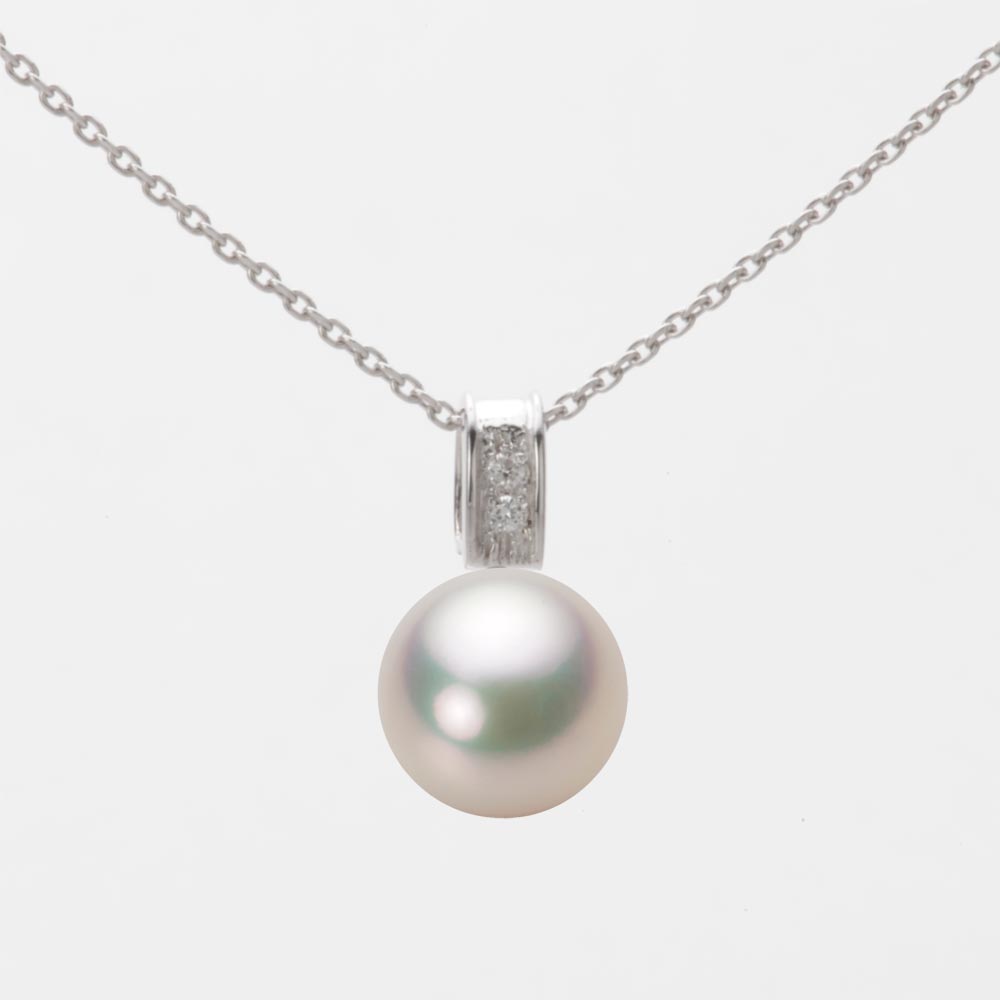 8.5mmアコヤ真珠ペンダント（シャンパンホワイト）