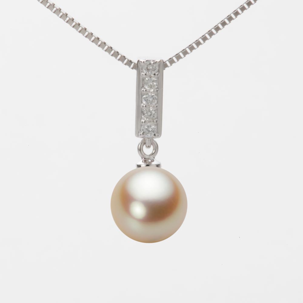 8.5mmアコヤ真珠ペンダント（ナチュラルゴールド）