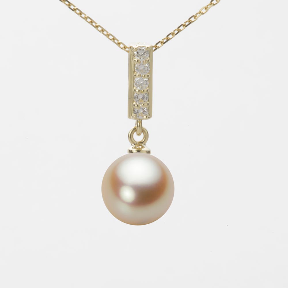 8.5mmアコヤ真珠ペンダント（ナチュラルゴールド）