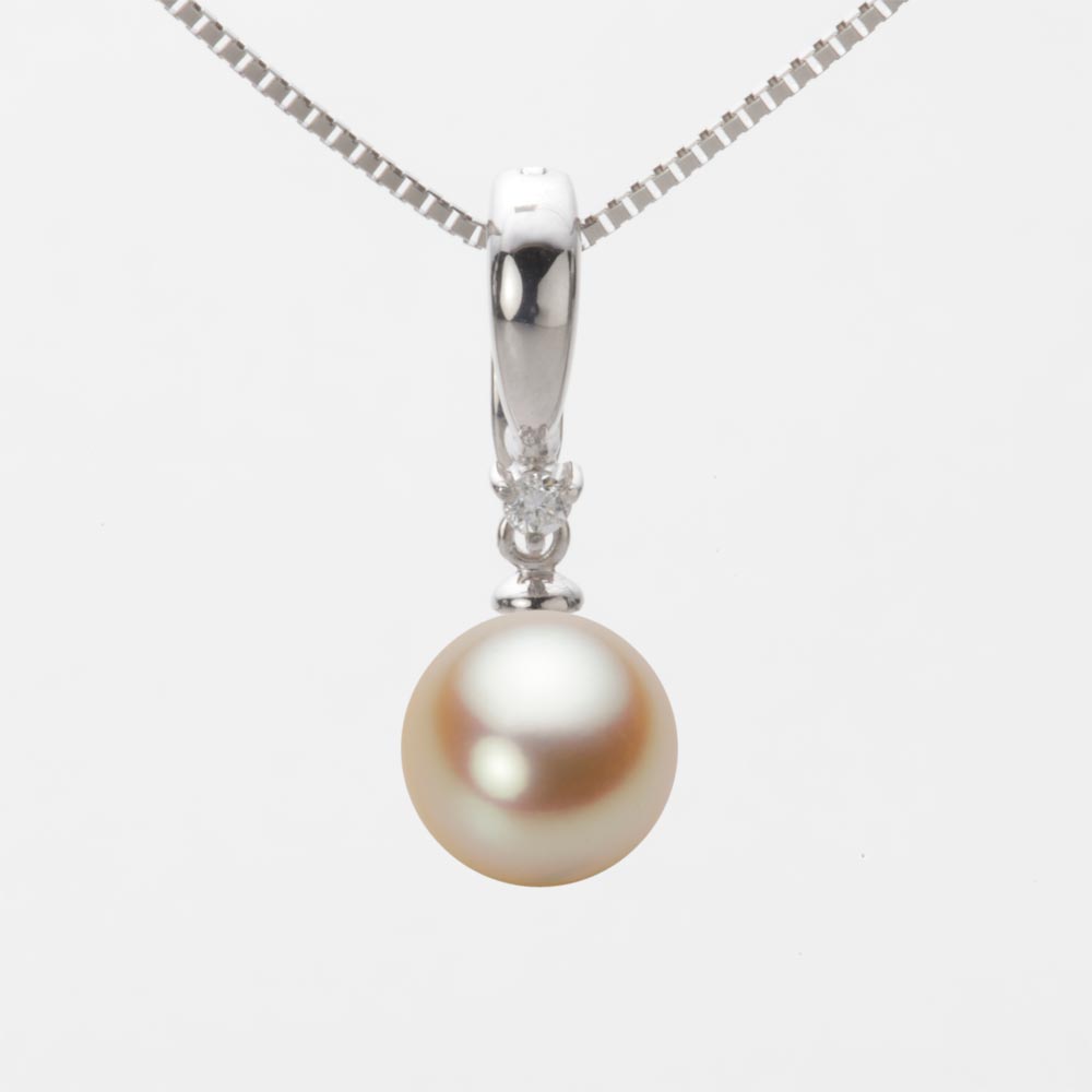 8.5mmアコヤ真珠ペンダント（ナチュラルゴールド）