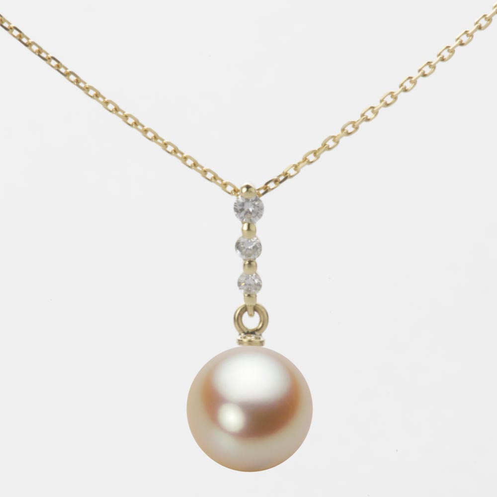 8.5mmアコヤ真珠ペンダント（ナチュラルゴールド）