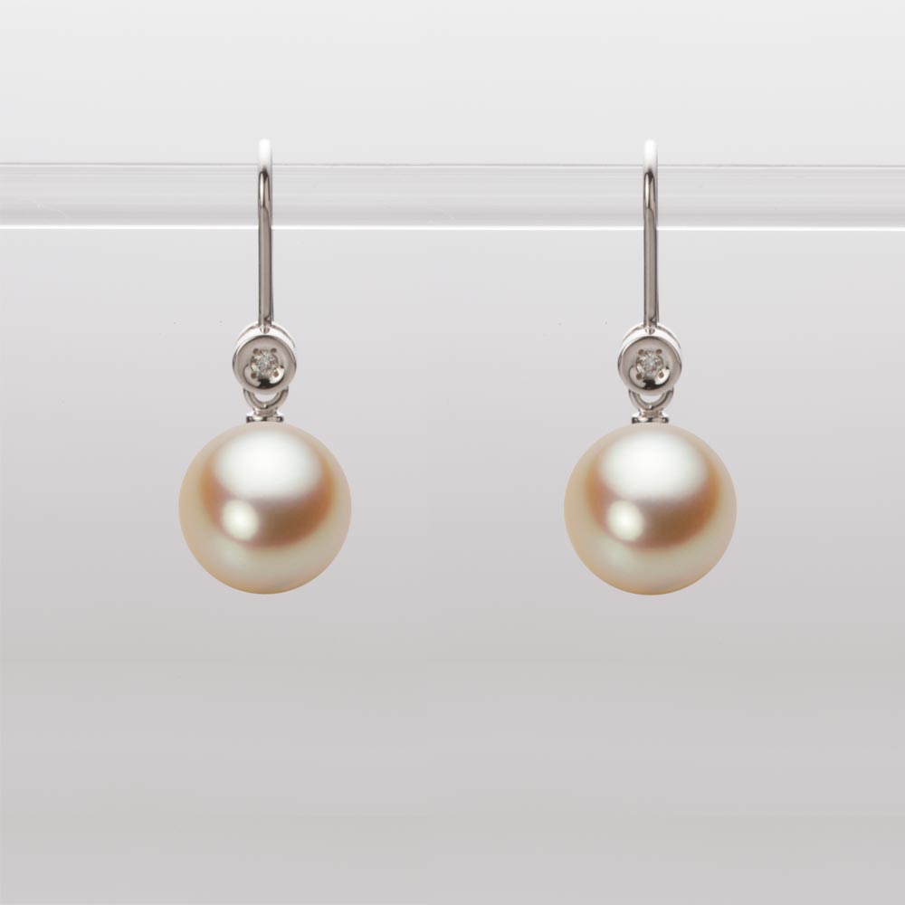 8.5mmアコヤ真珠ピアス（ナチュラルゴールド）