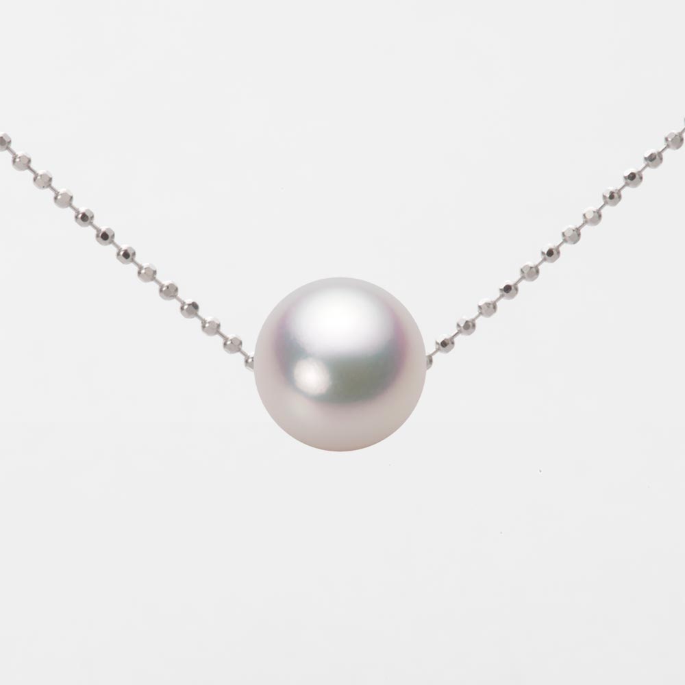 8.5mmアコヤ真珠ペンダント （ホワイトピンク・マリン）