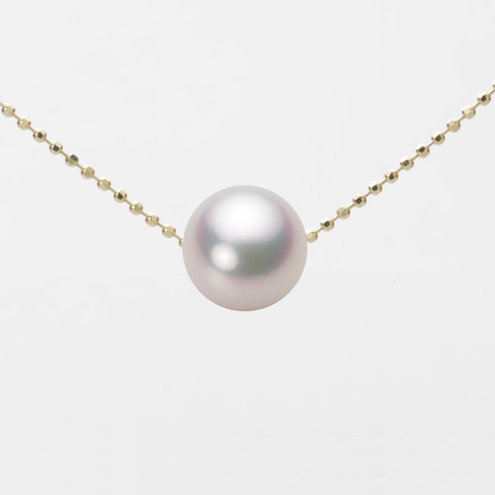 8.5mmアコヤ真珠ペンダント （ホワイトピンク・マリン）