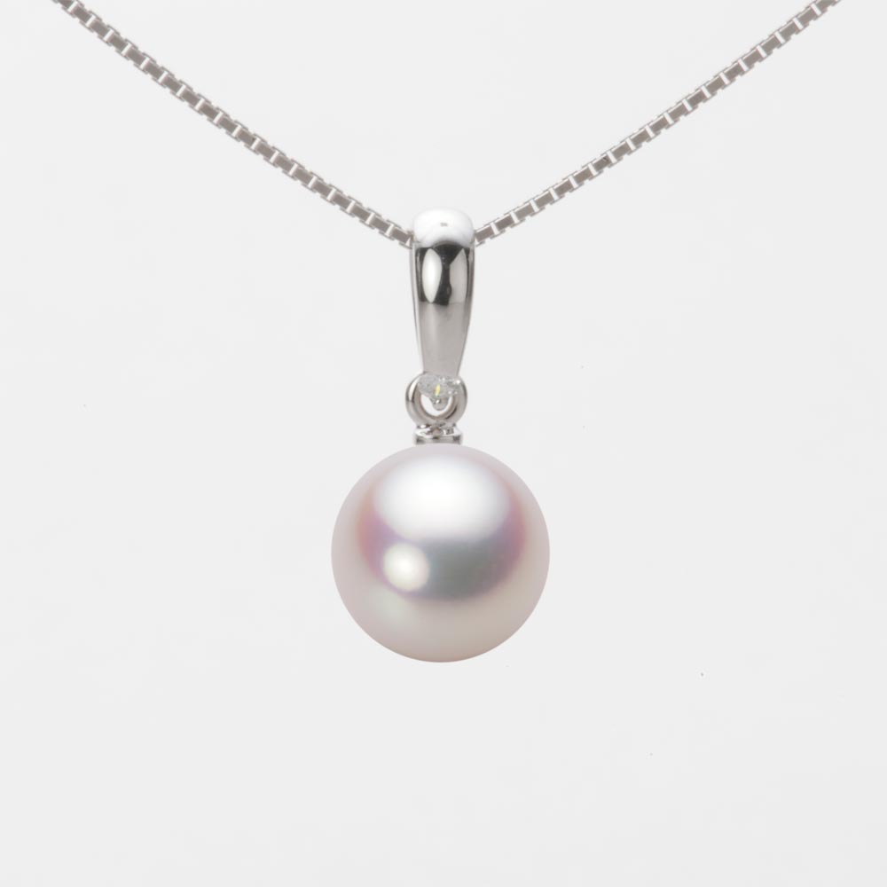 8.5mmアコヤ真珠ペンダント（ホワイトピンク・ロゼ）