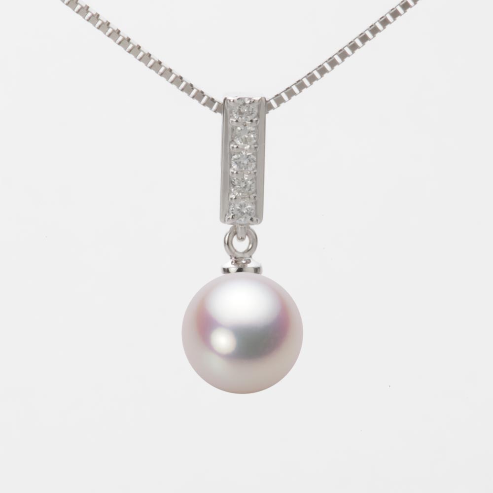 8.5mmアコヤ真珠ペンダント（ホワイトピンク・ロゼ）