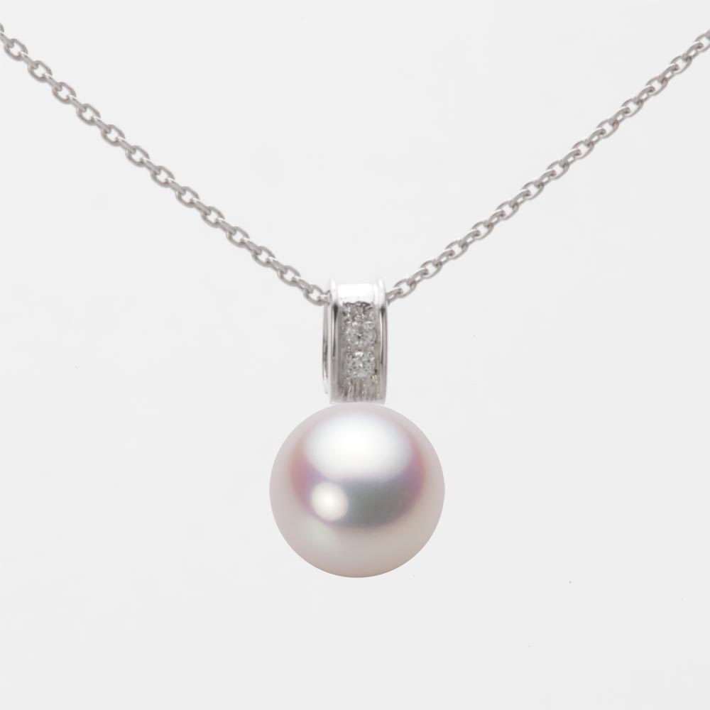 8.5mmアコヤ真珠ペンダント（ホワイトピンク・ロゼ）
