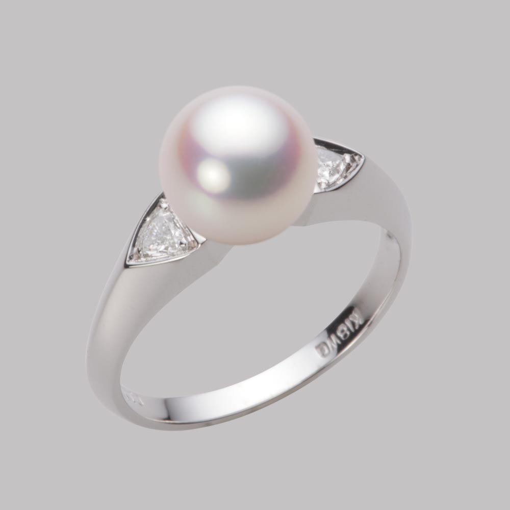 8.5mmアコヤ真珠リング（ホワイトピンク・ロゼ）