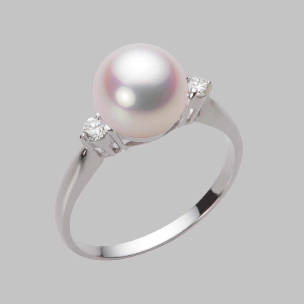 8.5mmアコヤ真珠リング（ホワイトピンク・ロゼ）