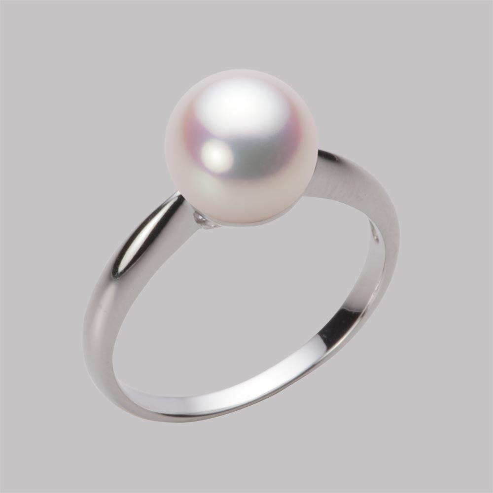 8.5mmアコヤ真珠リング（ホワイトピンク・ロゼ）
