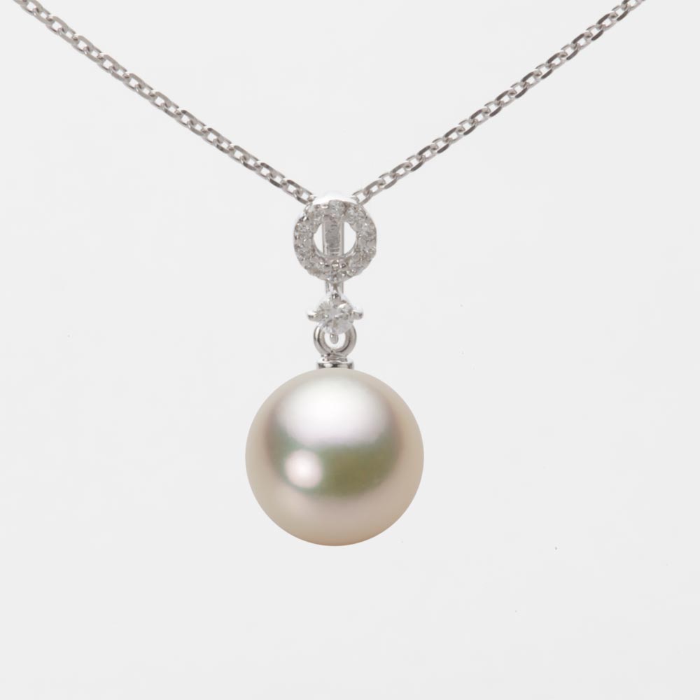 8.5mmアコヤ真珠ペンダント（シャンパンゴールド）