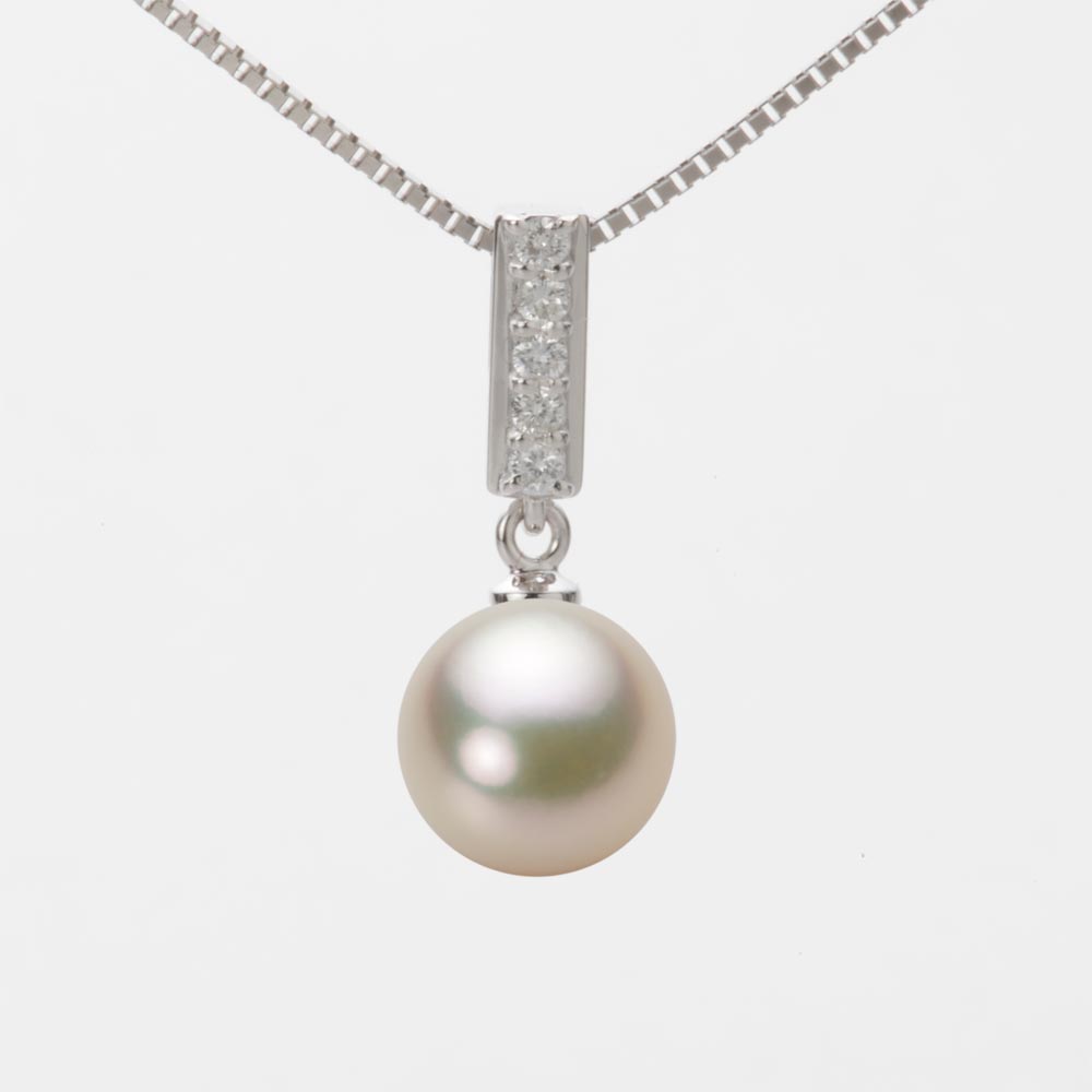 8.5mmアコヤ真珠ペンダント（シャンパンゴールド）