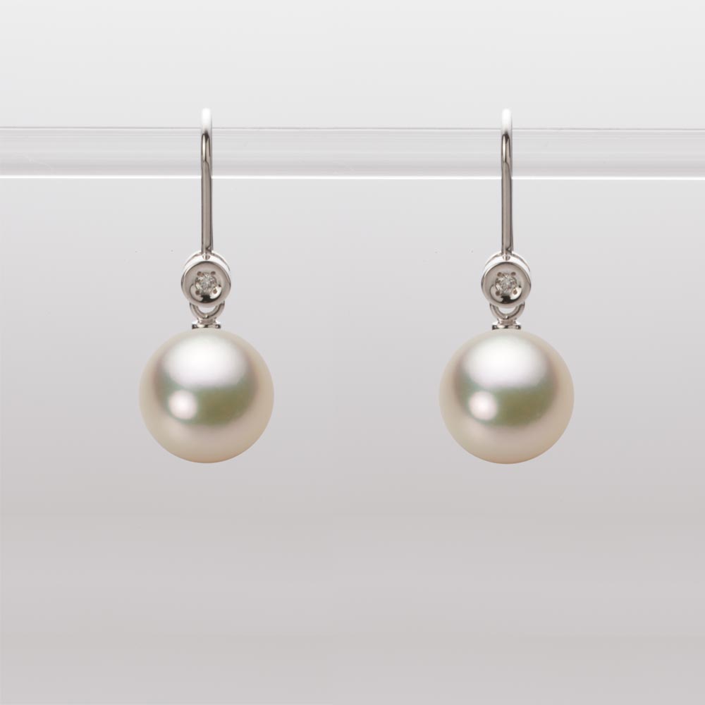 8.5mmアコヤ真珠ピアス（シャンパンゴールド）